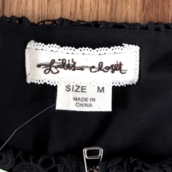 NEW Anthropologie Lilis Closet Lace Peplum Bomber - Picture 6 of 7